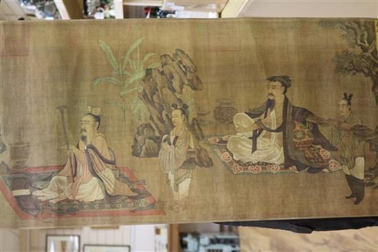 A group of Chinese scroll paintings